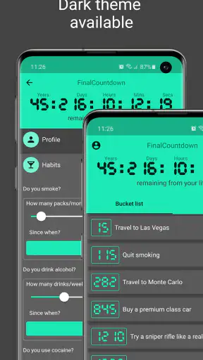 FinalCountdown Bucket List App screenshot