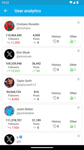 Followers Analyzer for Twitter screenshot