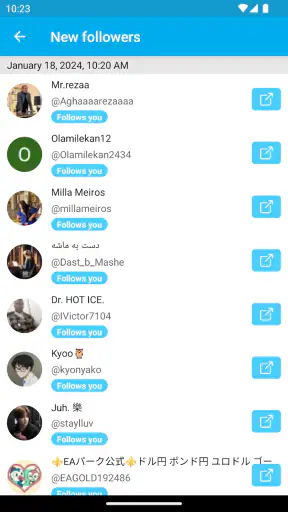 Followers Analyzer for Twitter screenshot