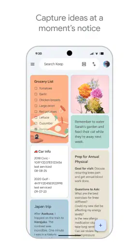Google Keep - メモとリスト screenshot