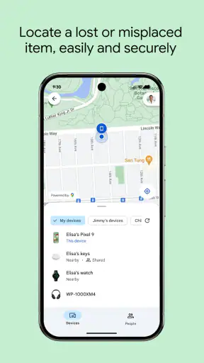 Google の Find Hub screenshot