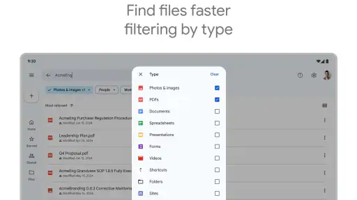 Google ドライブ screenshot