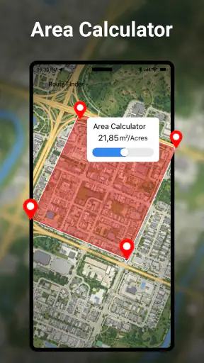 GPS ナビゲーション ＆ 地図 方向: ルート ファインダ screenshot
