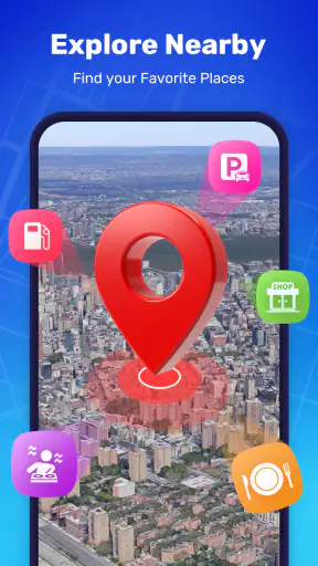 GPS地図、ナビゲーションと目的地マップ screenshot