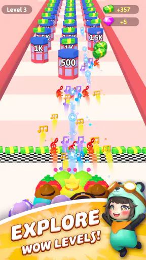 Gugu Gaga Penguin: Merge & Run screenshot