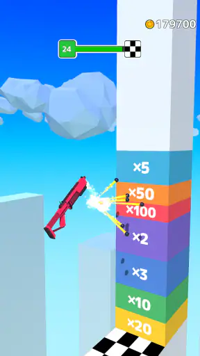 Gun Sprint: 跳ねる銃のランゲーム screenshot