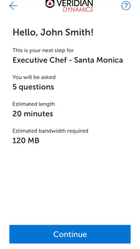 HireVue for Candidates screenshot