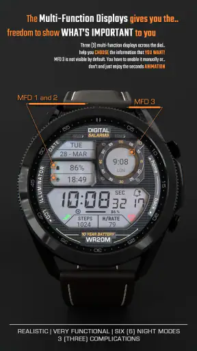 ILLUMINATOR Digital Watch face screenshot