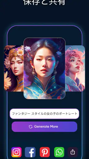 Imagine: AI アート ジェネレーター screenshot