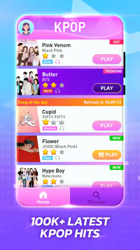 Kpop ピアノタイル: bts 音ゲー screenshot
