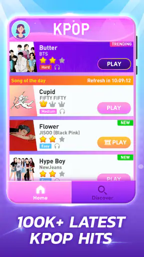 Kpop ピアノタイル: bts 音ゲー screenshot