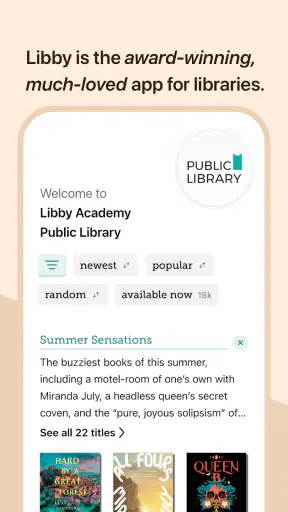Libby, by OverDrive screenshot