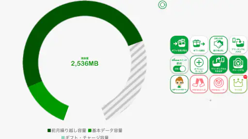mineoアプリ screenshot