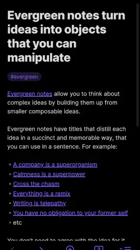 Obsidian screenshot