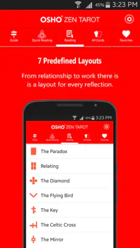Osho Zen Tarot screenshot