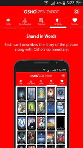 Osho Zen Tarot screenshot