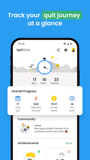 QuitNow タバコをやめよう screenshot