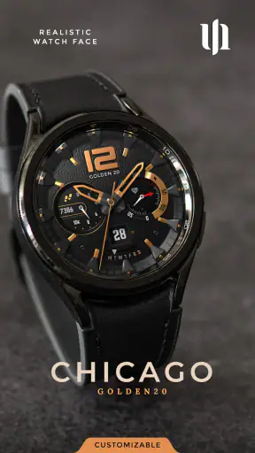 S4U Chicago Golden watch face screenshot