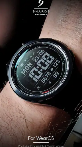 SH092 Watch Face, WearOS watch screenshot