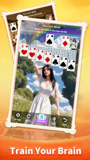 Solitaire 美女トランプソリティア screenshot
