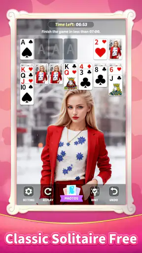Solitaire 美女トランプソリティア screenshot