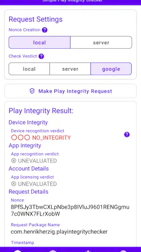 SPIC - Play Integrity Checker screenshot