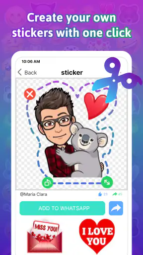 TextSticker 2024 WAStickerApps screenshot