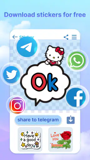 Tgsticker - sticker & kaomoji screenshot