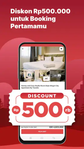 Travelio: Sewa Apartemen Rumah screenshot