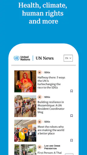 UN News screenshot