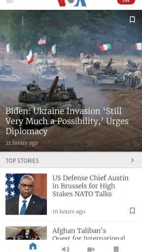 VOA News screenshot