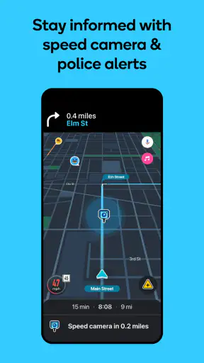 Waze - GPS、地図、渋滞情報、カーナビ screenshot