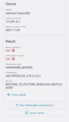 YASNAC - SafetyNet Checker screenshot