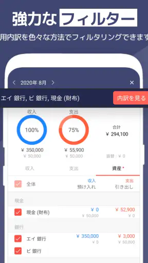 らくな家計簿 screenshot