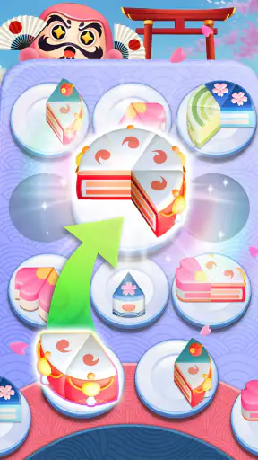 ケーキソート - カラーソートとマージパズルゲーム screenshot