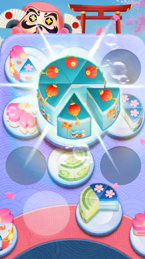 ケーキソート - カラーソートとマージパズルゲーム screenshot