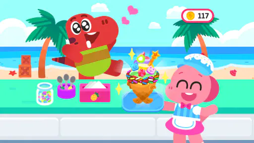 ココビとアイスクリームトラック-デザート、お店、キッズゲーム screenshot