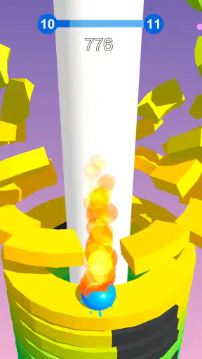 スタックボール - 積み上げられた台座を砕いていこう  screenshot