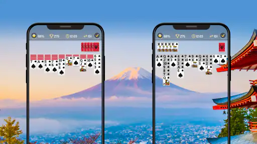 スパイダーソリティ Solitaire アカードゲーム screenshot