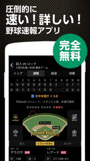 スポナビ 野球速報 screenshot