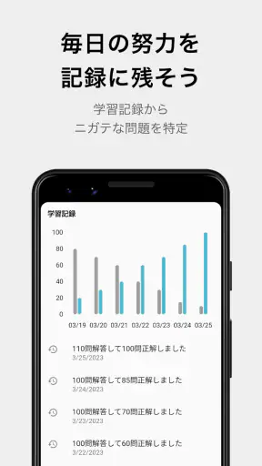 テスト勉強用アプリ　「暗記メーカー」 screenshot