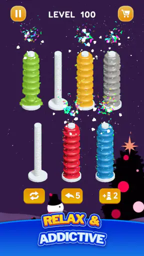 ナット整理・カラーゲーム screenshot