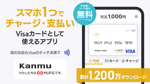 バンドルカード:誰でも発行できるVisaプリカ screenshot