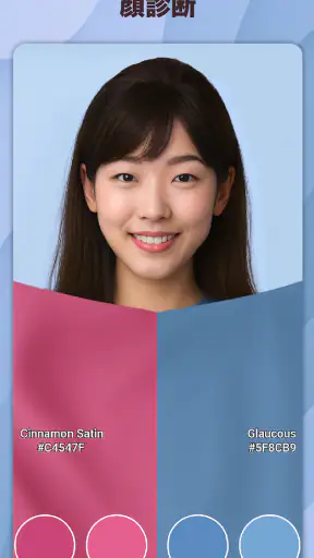 パーソナルカラー診断, 顔タイプ診断 - Dressika screenshot
