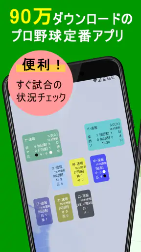 プロ野球速報Widget -スコア、結果、順位表、ニュース screenshot