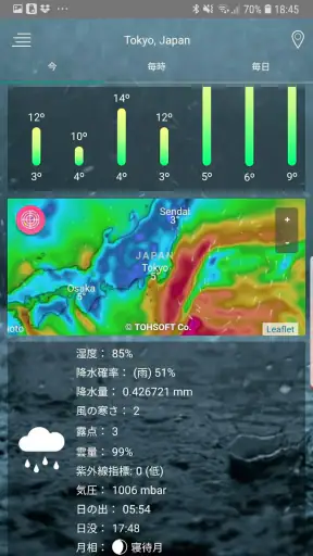 天気予報アプリ screenshot