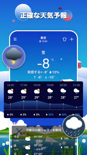 天気予報＆気象レーダー screenshot