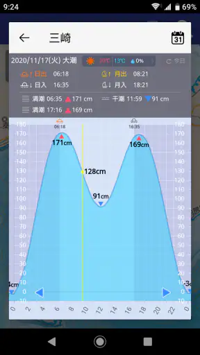 海釣図Ｖ～海釣りマップ＆潮汐＆風・波・海水温予報～ screenshot