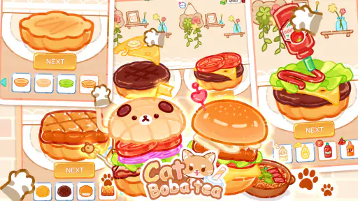 猫のタピオカティー: Boba Tea ASMR食べ物ゲーム screenshot