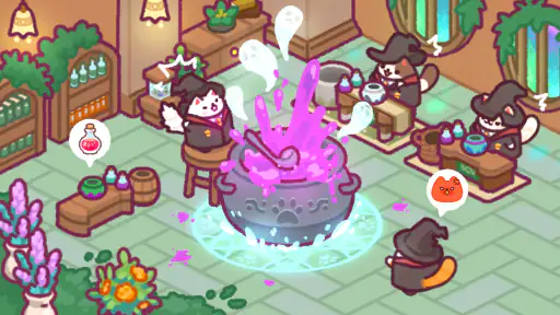 猫の魔法学校：神秘的でかわいいタイクーン screenshot